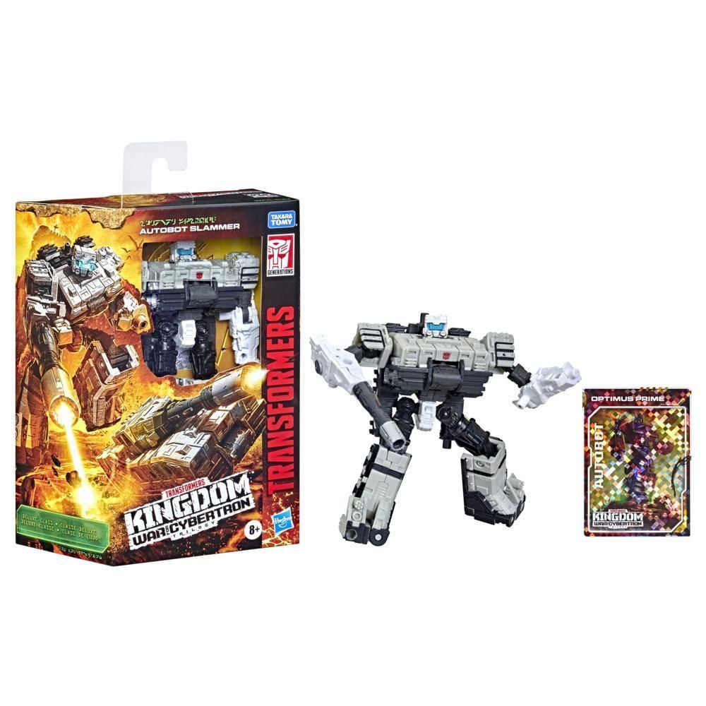 Hasbro Игрушки-трансформеры Generations War for Cybertron: Kingdom Deluxe  WFC-K33 Фигурка автобота Slammer - от 8 лет и старше, 5,5 дюймов - купить с  доставкой по выгодным ценам в интернет-магазине OZON (1139557167)