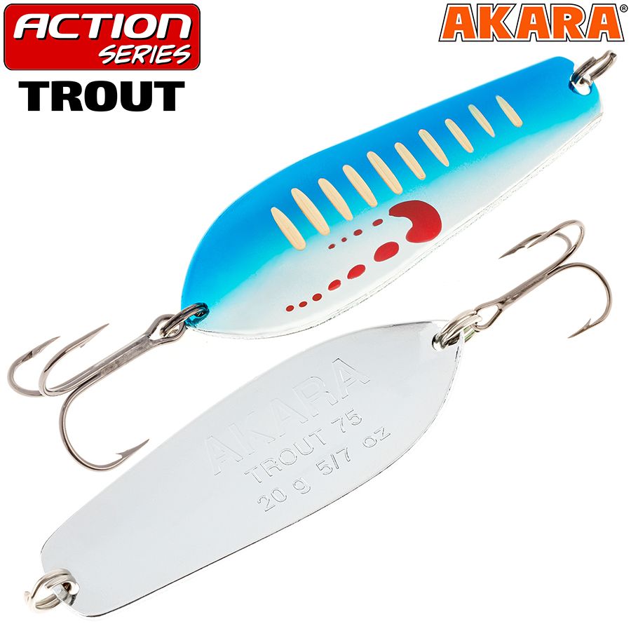 Блесна колеб. Akara Action Series Trout 75 20 гр. AB21