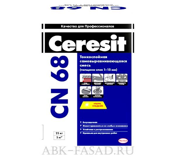 Ceresit CN 68 Nivelir, фасовка 25 кг