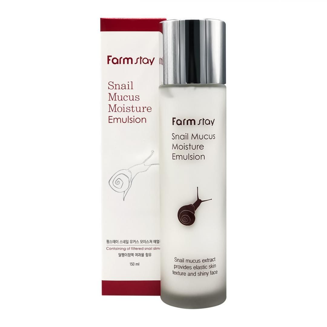 Восстанавливающая эмульсия с муцином улитки FarmStay Snail Mucus Moisture Emulsion 150мл