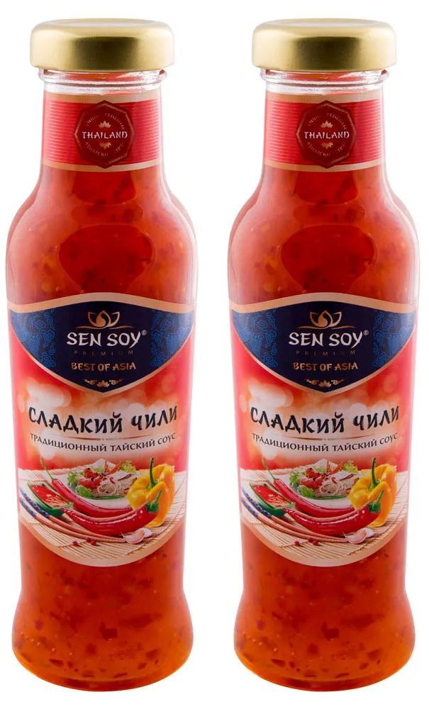 Соус Sen Soy Premium Chili Sweet чили сладкий, 2 уп по 320 г