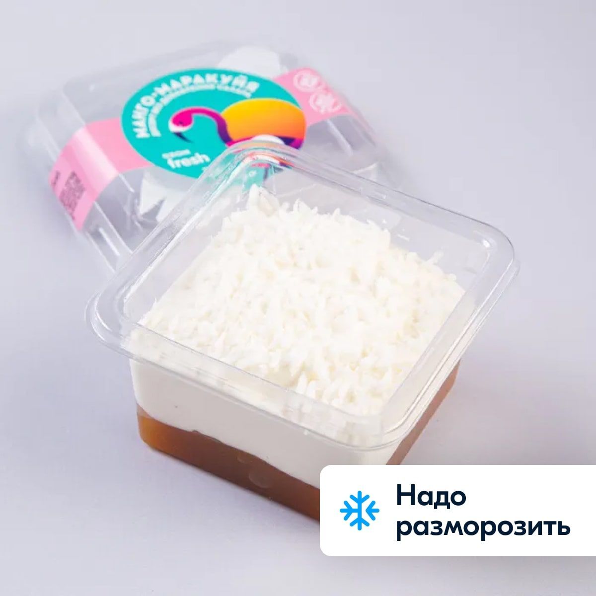 Десерт Манго-маракуйя Mr.Djemius ZERO x Ozon fresh, замороженный, без сахара, 90 г