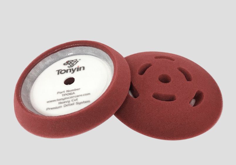 TP37A Поролоновый полировальник режущий с отверстиями 8 дм. FOAM GRIP PAD (HEAVY) TONYIN