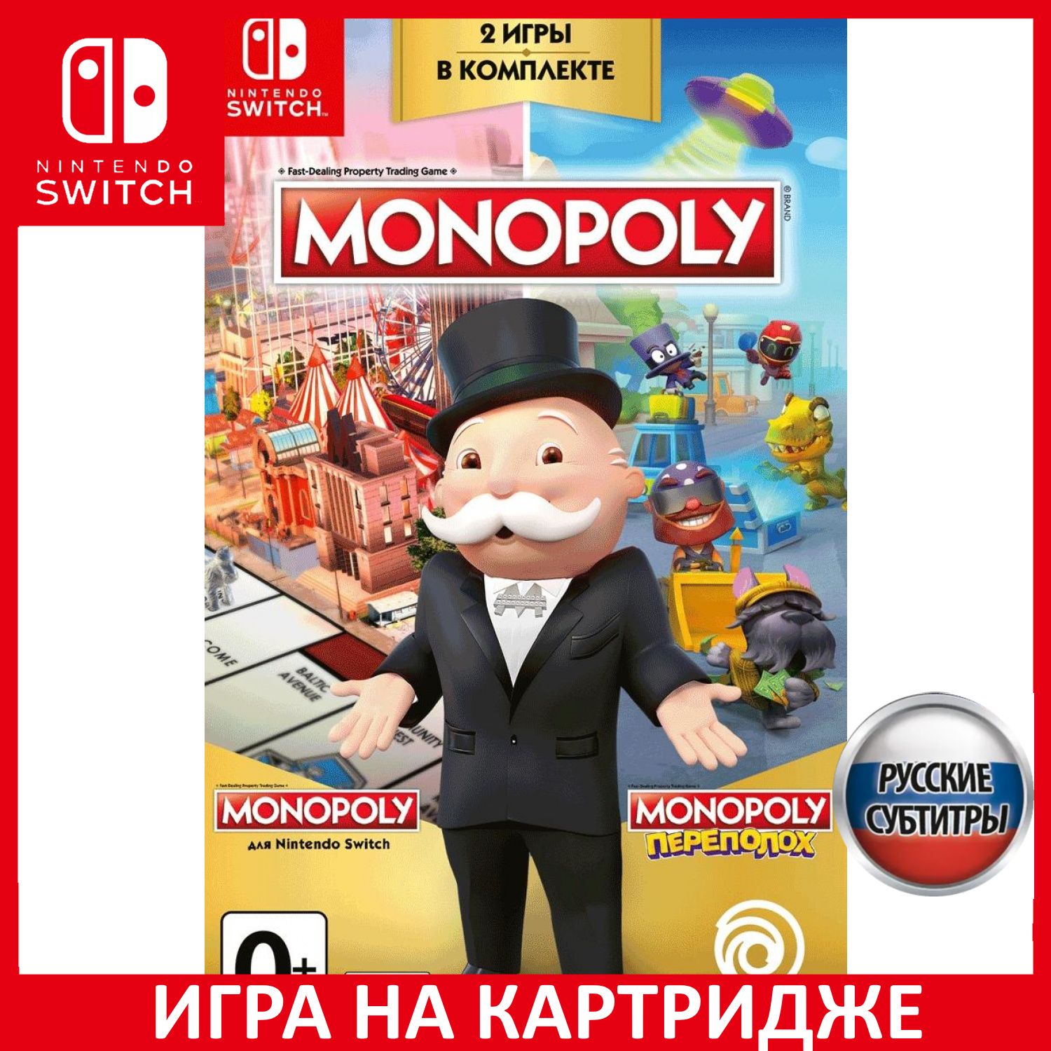 Игра Monopoly Переполох Madness + M (Nintendo Switch, Русские субтитры)