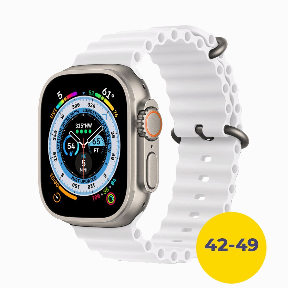 СиликоновыйремешокOceanbandдляAppleWatchUltra4244454649мм