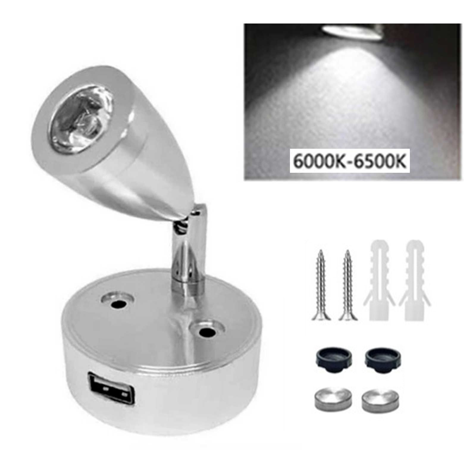 (1 шт.) USB-аккумуляторная лампа для чтения на колесах-Серебристый тип B-белый