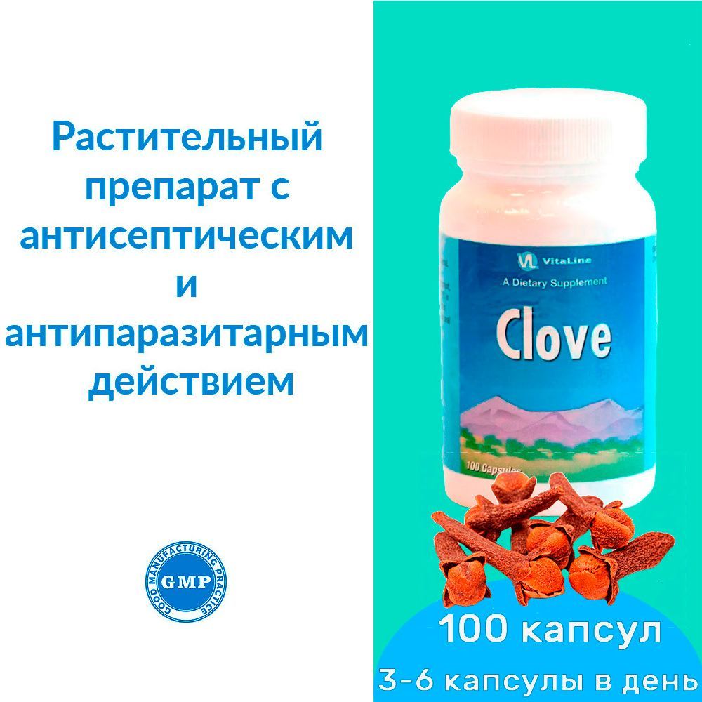 Гвоздика Виталайн / Clove Vitaline - растительный препарат с антисептическим и антипаразитарным действием