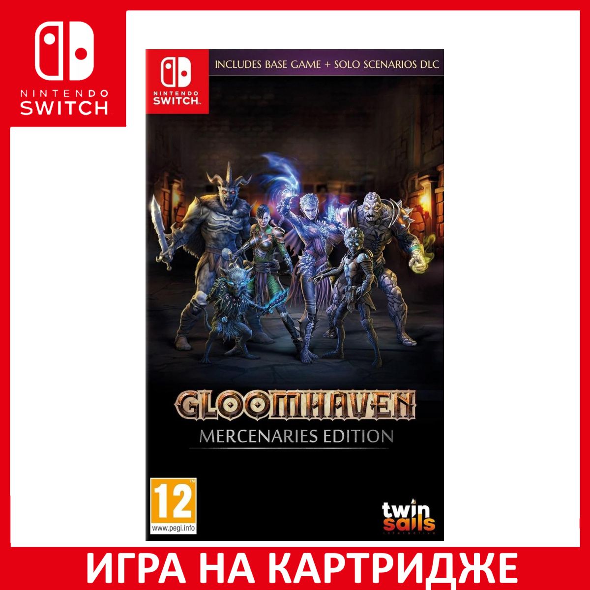 Игра Gloomhaven Mercenaries Edition (Nintendo Switch, Английская версия)  купить по низкой цене с доставкой в интернет-магазине OZON (1242331964)