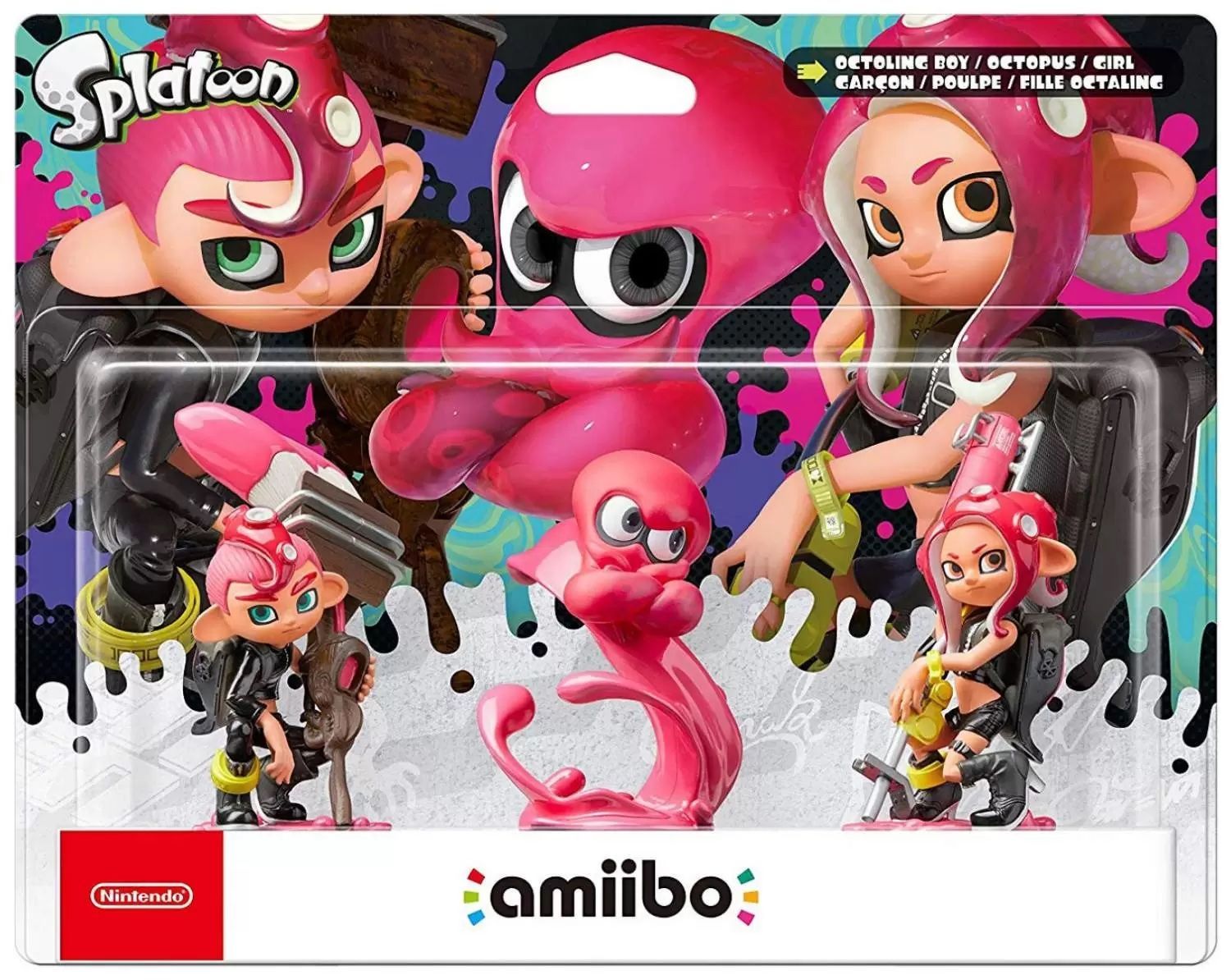 Фигурки Amiibo Splatoon - Octoling Boy, Octopus, Girl (Pink) - купить с  доставкой по выгодным ценам в интернет-магазине OZON (1242678944)