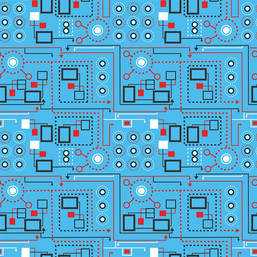 Schema pattern. Schematic pattern.