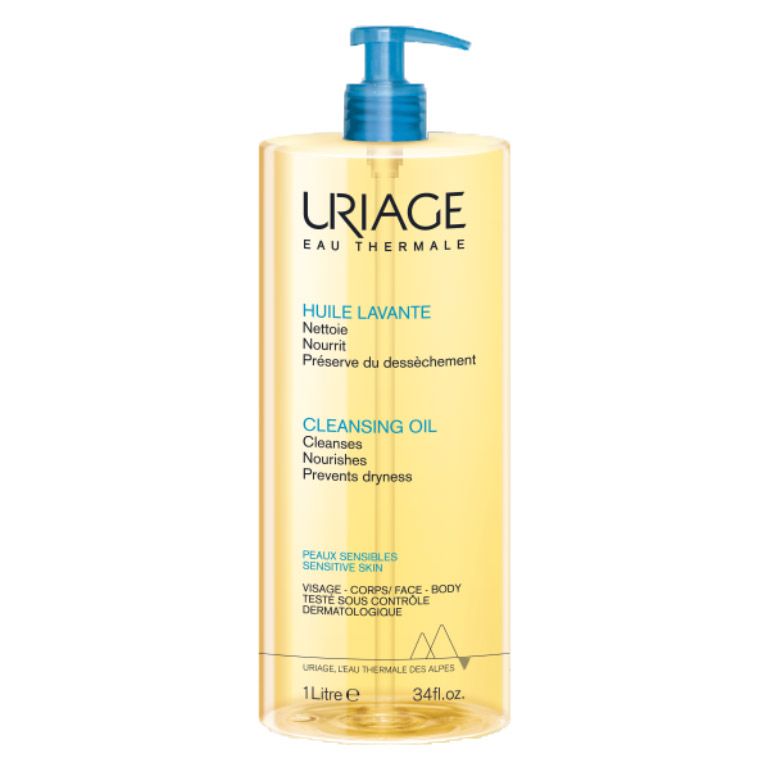 Uriage cleansing oil. Урьяж масло для душа. Uriage гидрофильное масло. Урьяж масло для тела очищающее пенящееся помпа 500мл.