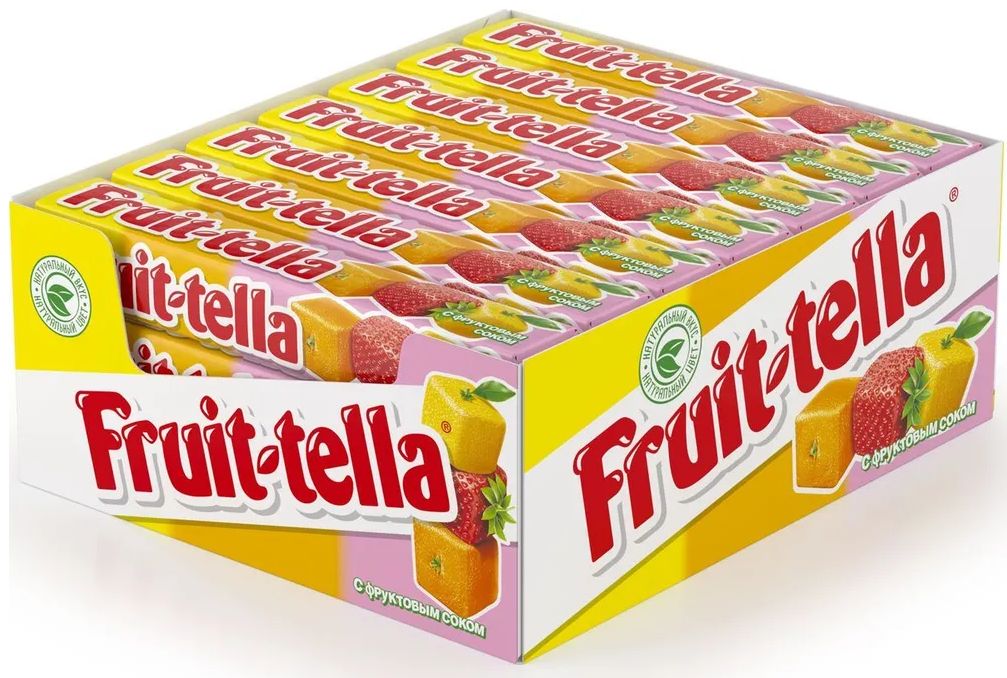 Жевательные конфеты Fruittella Ассорти, 41 г х 21 шт