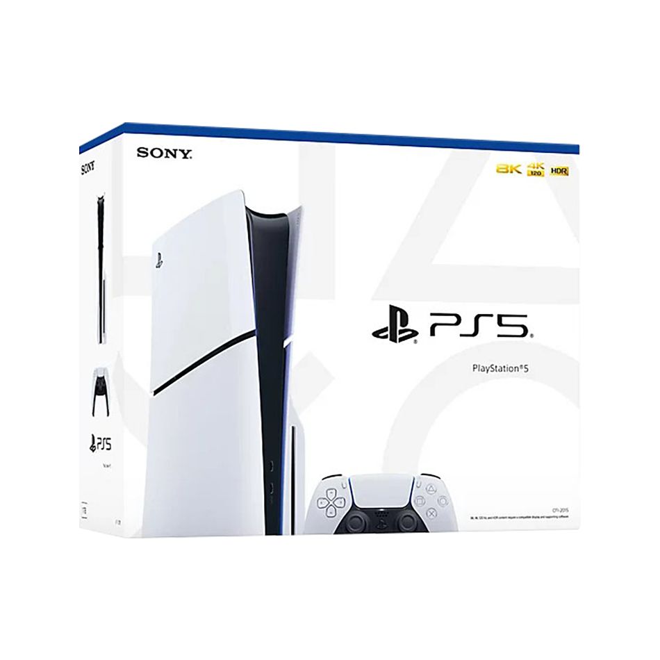 Игровая приставка Sony PS5 Slim (c дисководом) Ultra HD Blue-Ray, 16 ГБ + 1 TБ, поддержка Pусский язык