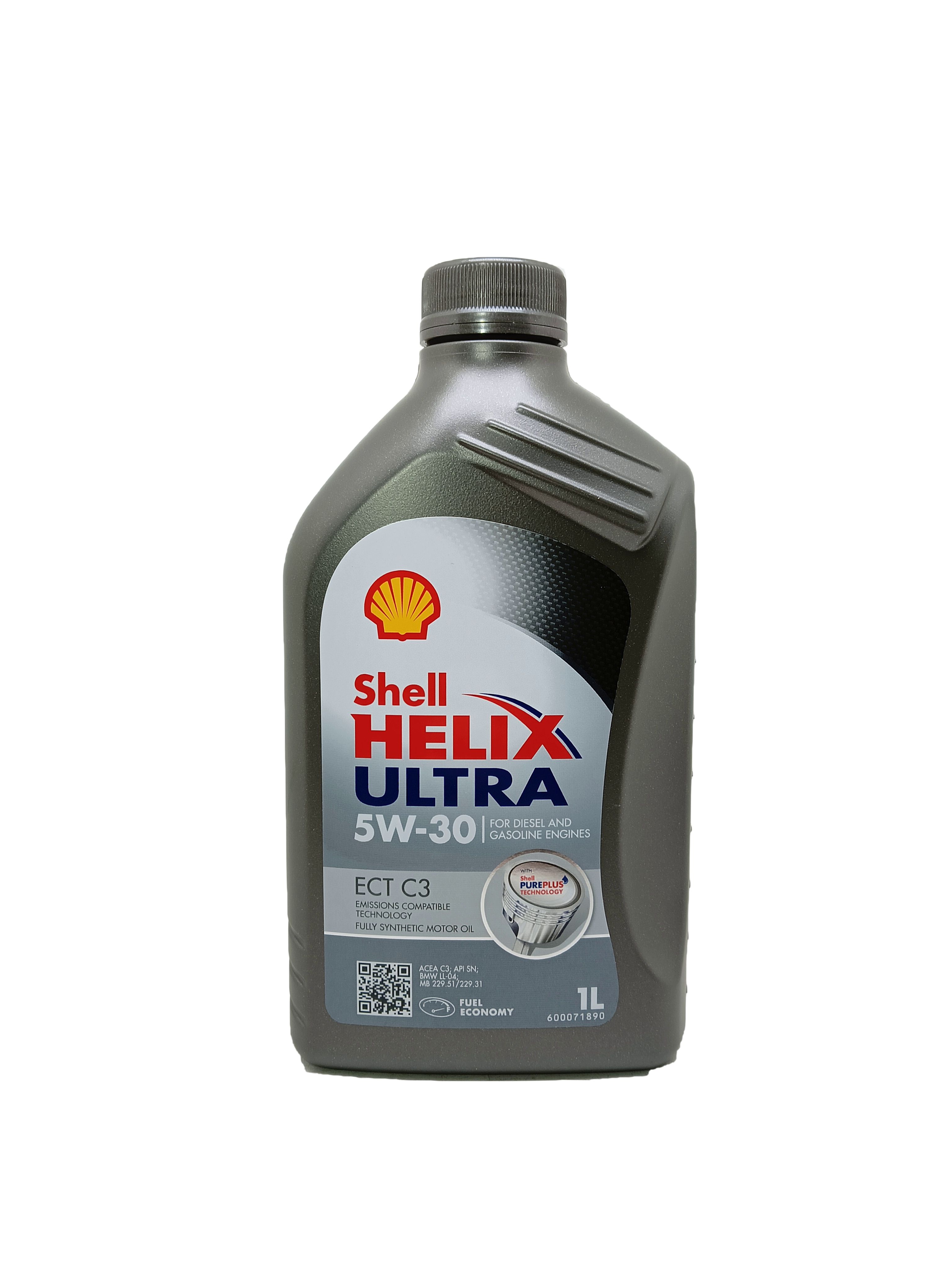 Масло shell 5w 30 ect c3