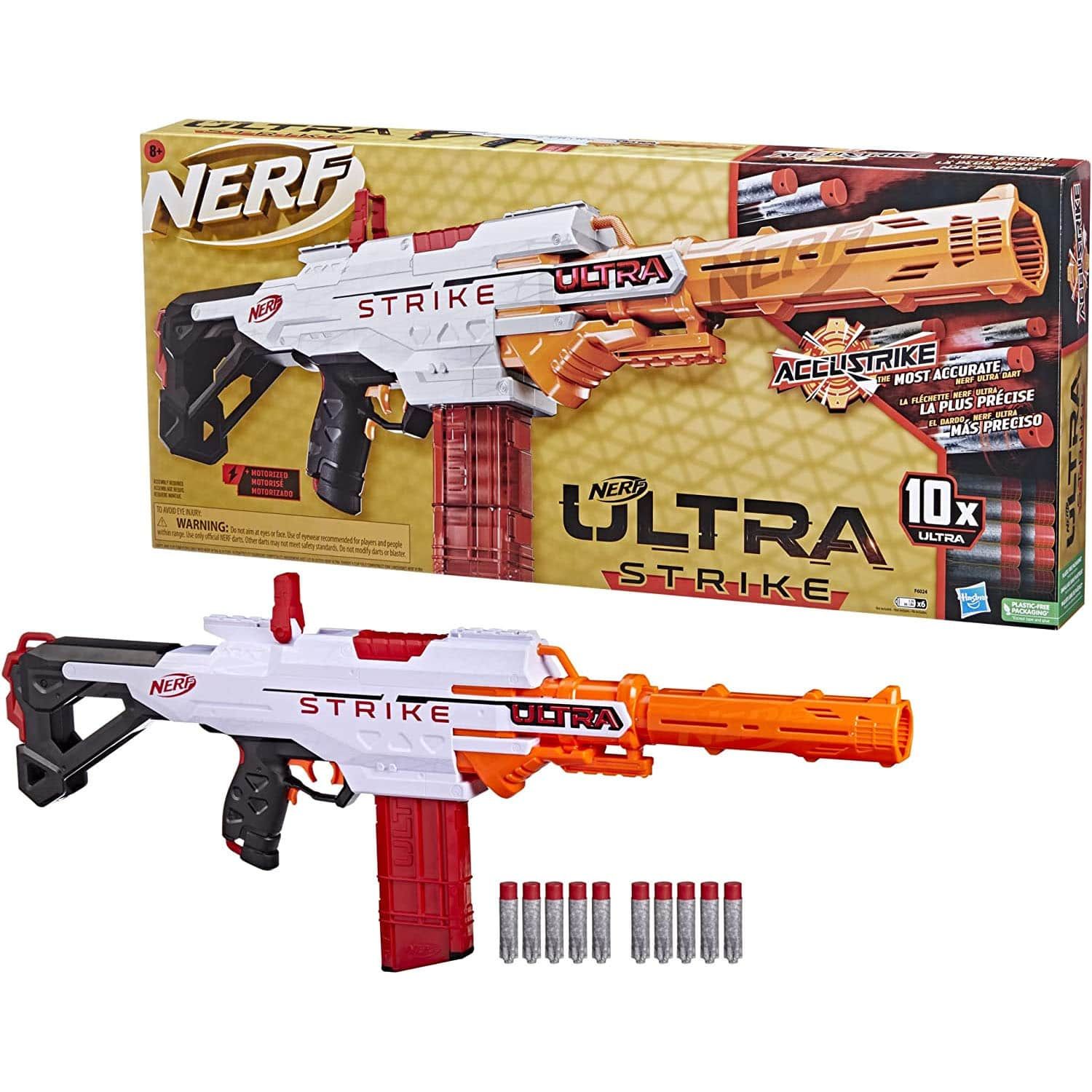 Бластер NERF Ultra Strike F6024 - купить с доставкой по выгодным ценам в  интернет-магазине OZON (1312363650)