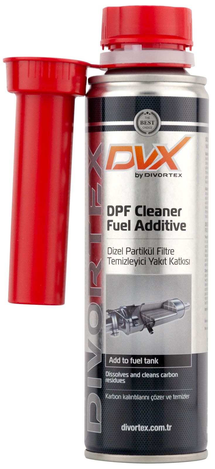 Присадка для очистки сажевого фильтра DPF DVX "Cleaner Fuel Additive", 300 мл