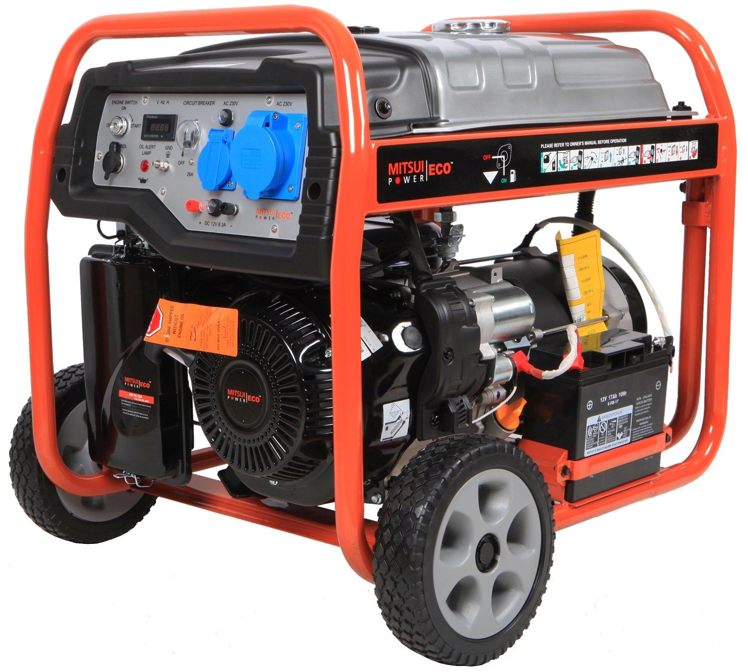 Бензиновый генератор Mitsui Power ECO ZM 9500 EA (8.5 кВт, 220 В, 1 фаза, электростартер, коннектор для АВР)