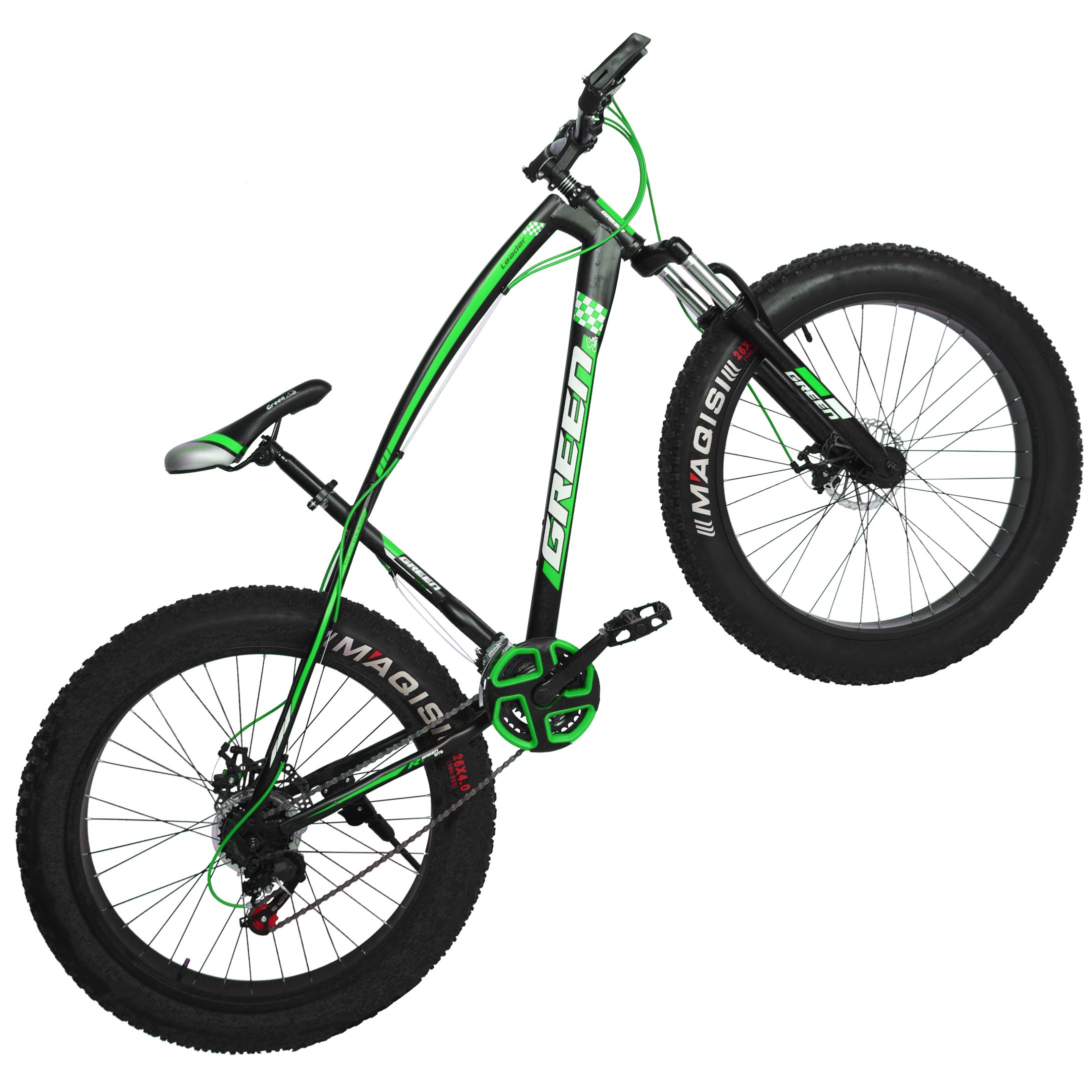 Фэтбайк Green Bike Ягуар 26 черно красный