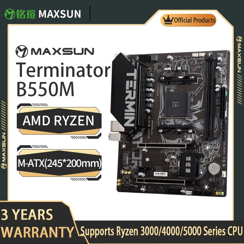 Maxsun ms terminator b550m. Материнская плата AMD b550 MAXSUN MS-Terminator b550m 2.5g.