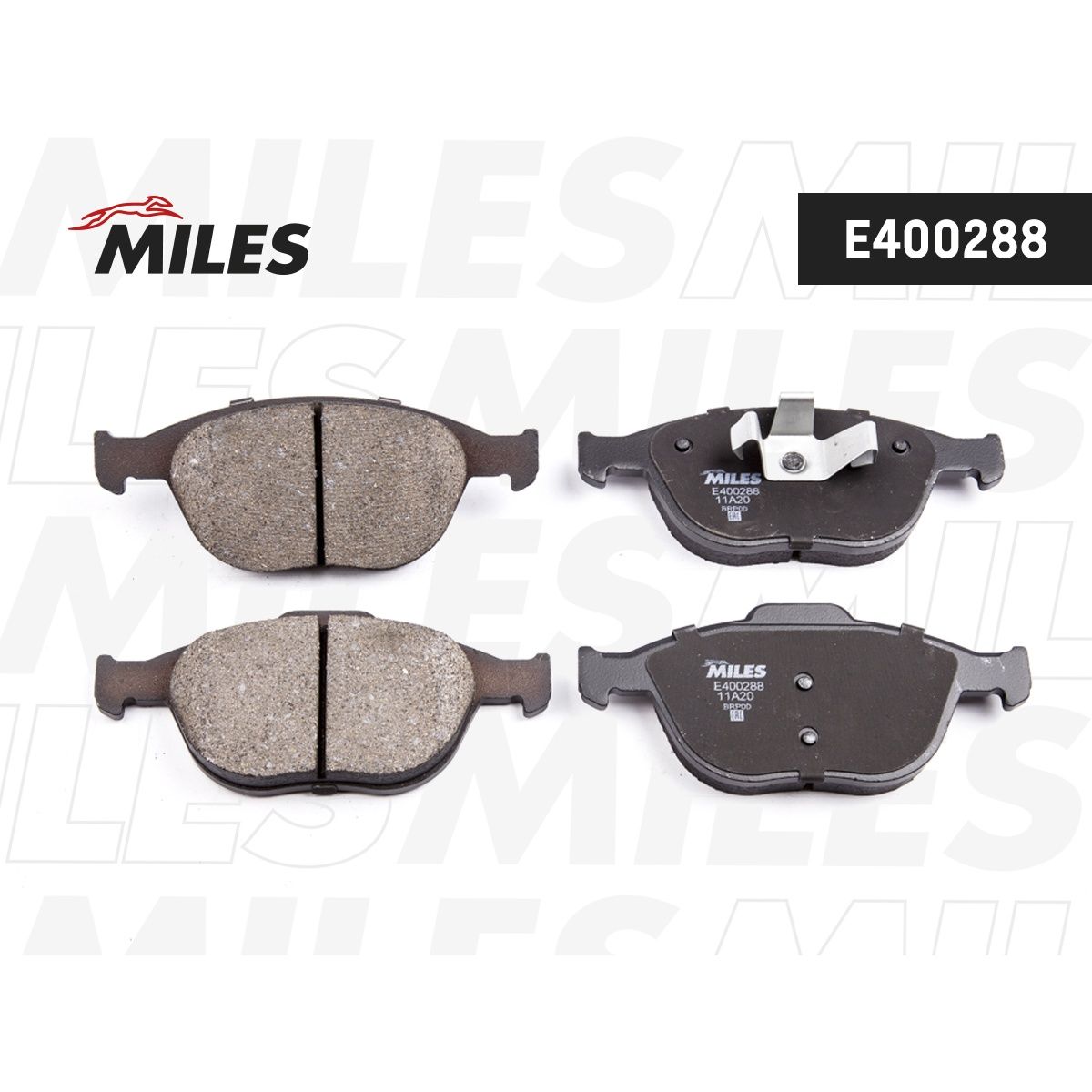 Комплект miles. Колодки тормозные передние Miles e400131. Милес накладки миллес тормозные для поло 2018 дисковые. Miles e400509.
