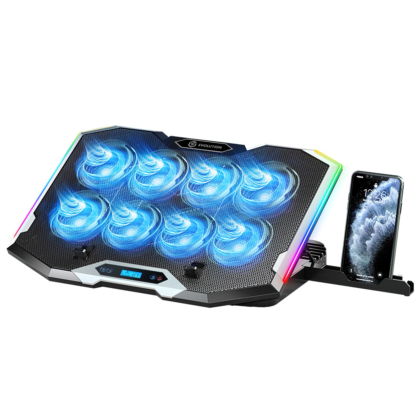 Подставка для ноутбука с активным охлаждением EVOLUTION LCS-07 RGB