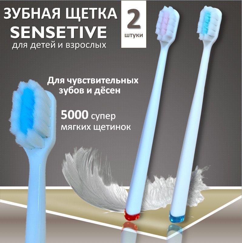 ЗубнаящеткаDr.GlossSensetive,2штуки,набор