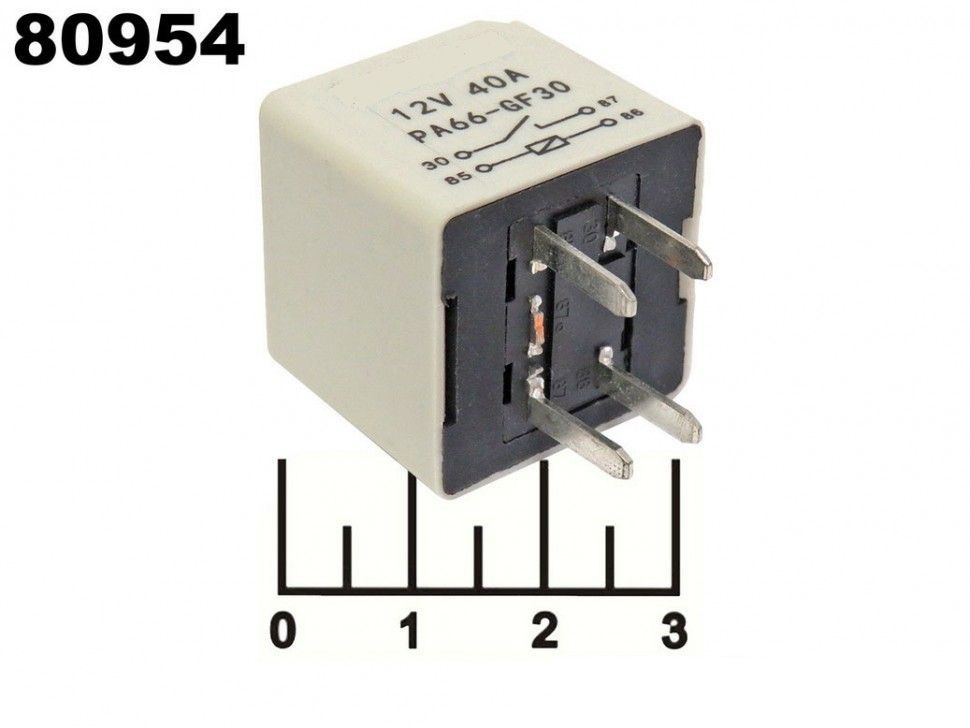 Реле 12V 40A PA66-GF30 95230-38000 (UCH9A893336) - купить с доставкой ...