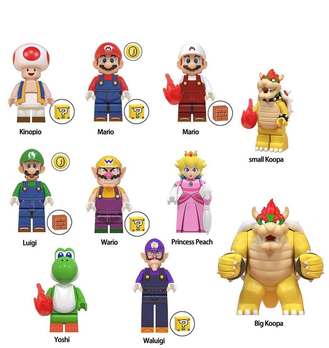 Yoshi mario lego sale