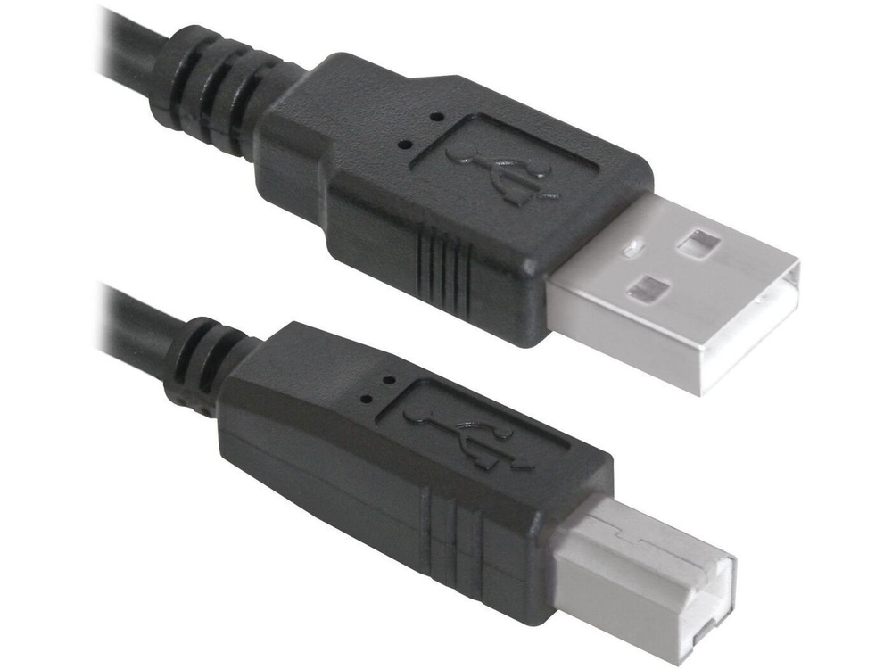 Кабель для принтера / подключения периферийных устройств Defender, USB 2.0 AM/BM, 3м  #1