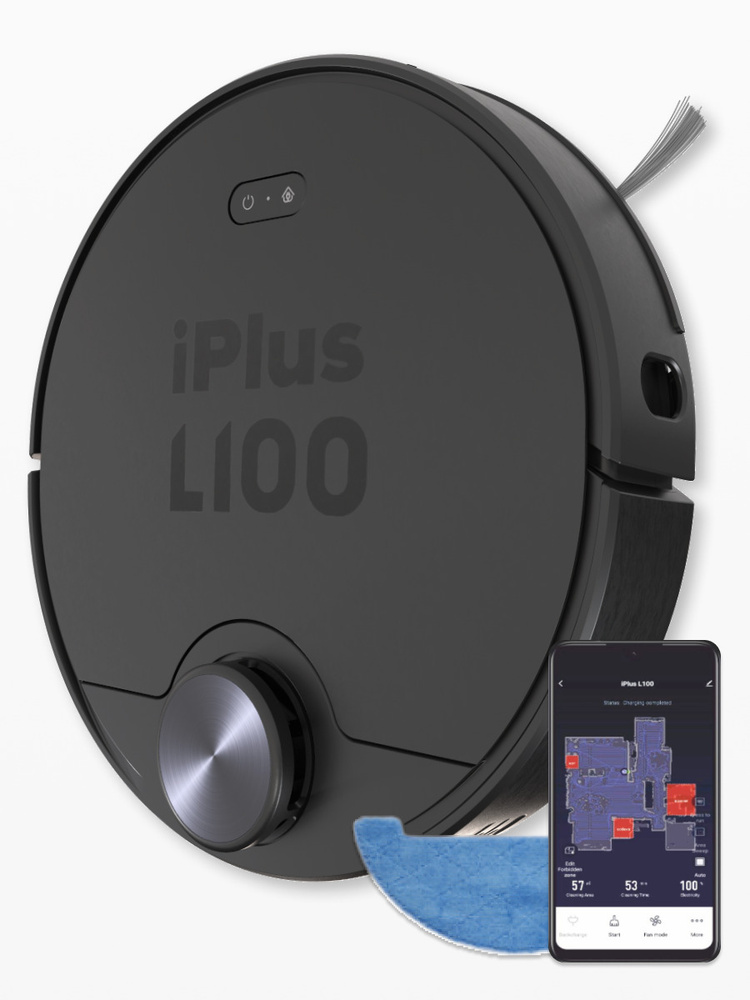 Робот-пылесос  iPlus  L100, черный #1