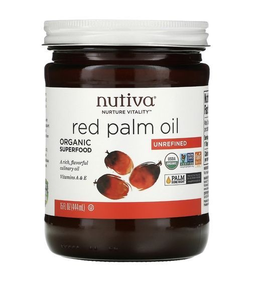 Nutiva красное пальмовое масло 444 мл - купить с доставкой по выгодным ...