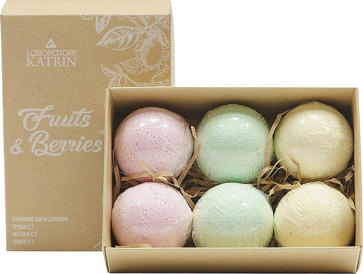 Laboratory Katrin Бурлящие шары "Fruits&Berries" 6*40 г коробка