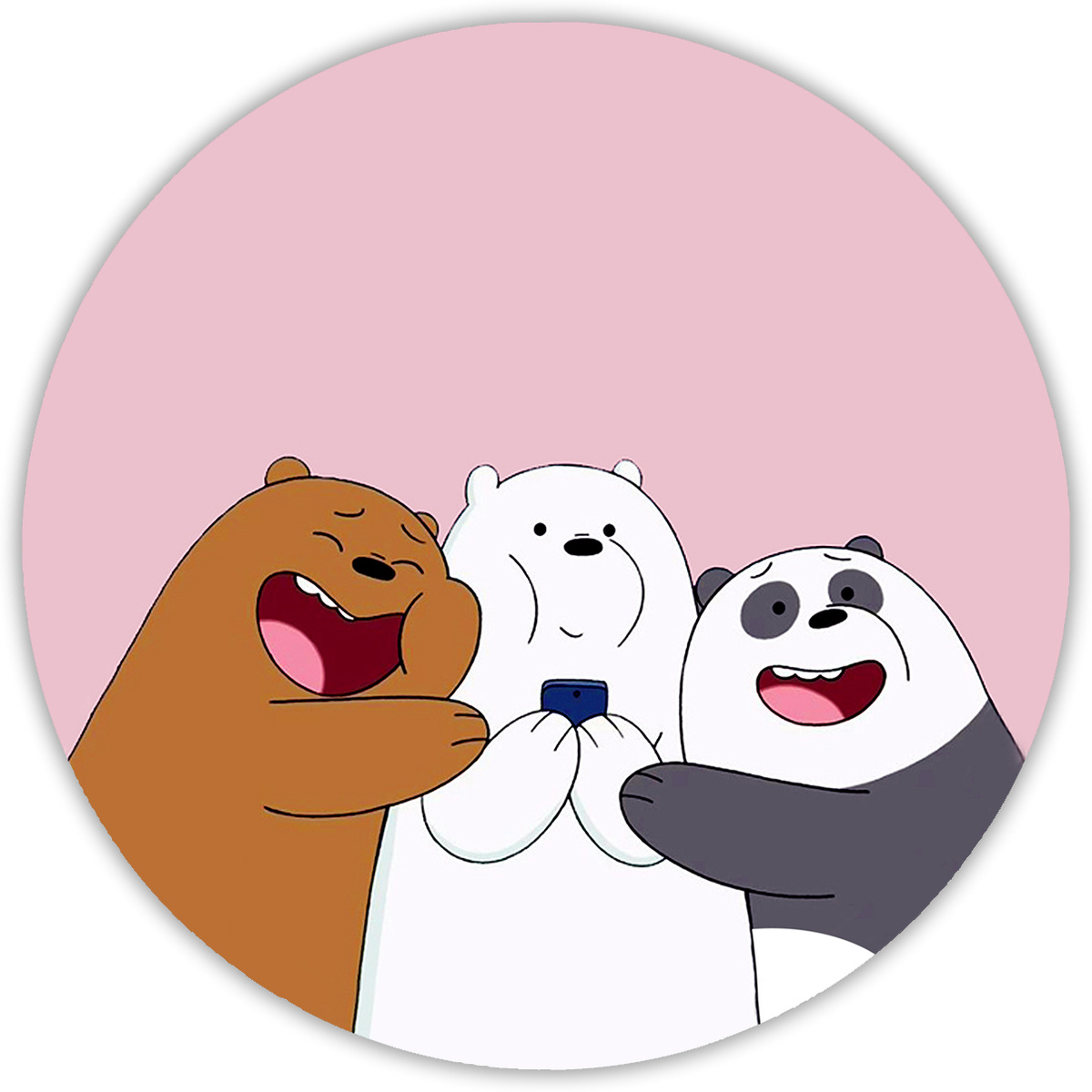 Три медведя Панда бурый и белый