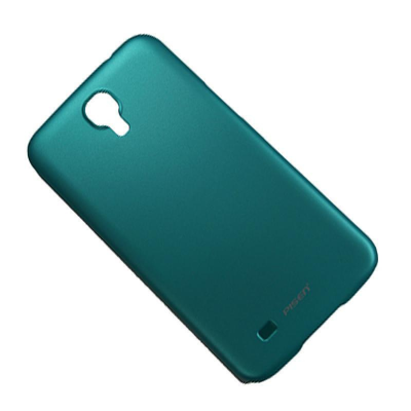 Чехол для Samsung i9200, i9205 (Galaxy Mega 6.3) задняя крышка пластиковый Pisen матовый <голубой>  #1