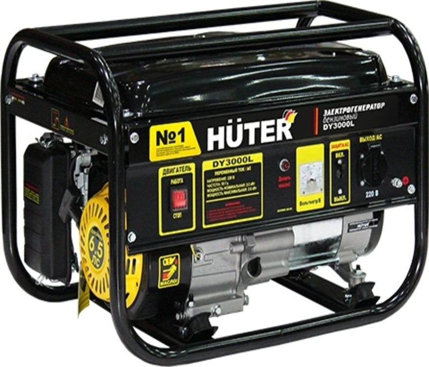 Электрогенератор DY3000L Huter, 2500 Вт, ручной стартер - купить по ...