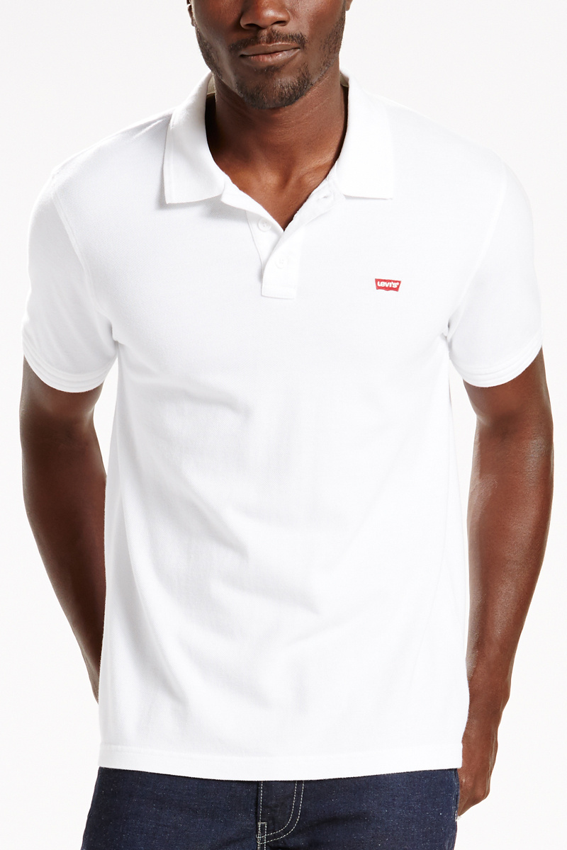 levis white polo