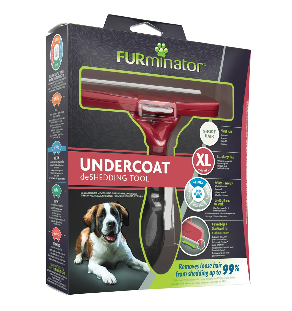 Фурминатор для гигантских собак FURminator, XL, с короткой шерстью, 1 ...