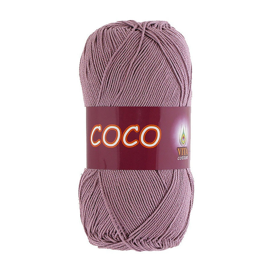 Пряжа для вязания VITA Coco, 10 шт, цвет: розовый, состав: 100% Хлопок, 50 гр/240 м  #1