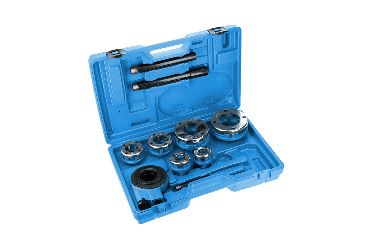 HOEGERT Набор клуппов для нарезания резьбы 1/2\"- 2\" - купить по ...