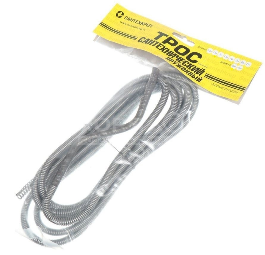 Трос сантехнический для прочистки канализации 13,5мм длина 3,5 м ...