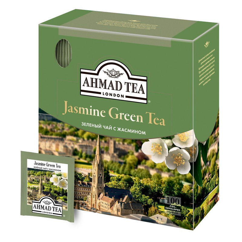 Чай Ahmad Green Jasmine Tea зеленый 100пак/уп 475-08, 98221 #1