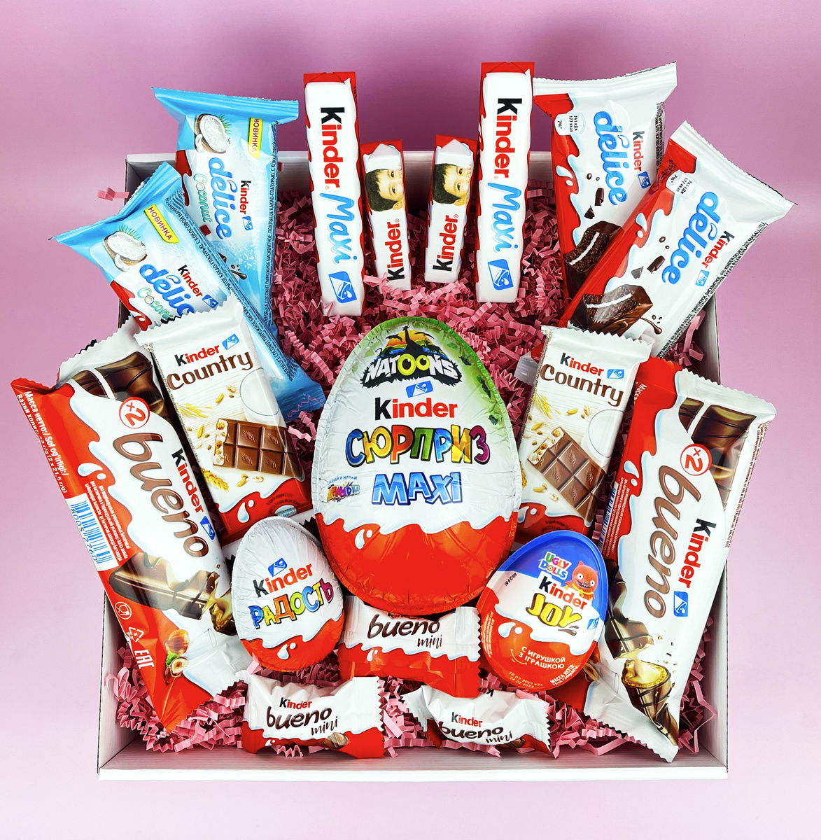 Сладкий подарочный набор киндер kinder Maxi Подарок на новый год ...