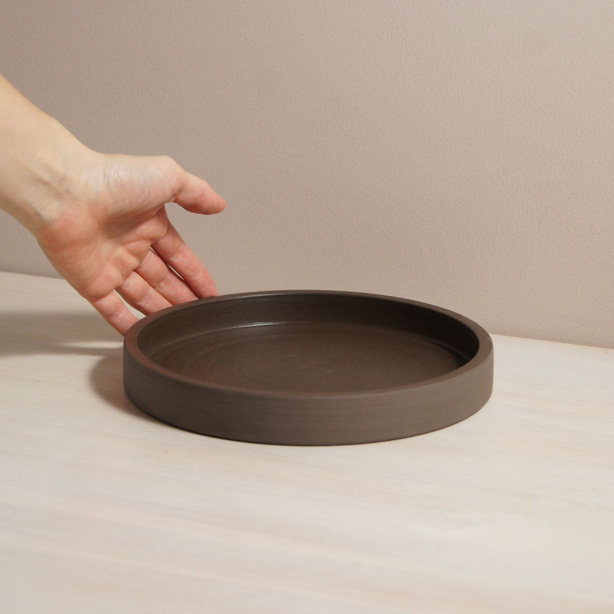 Поддон керамический P*S для цветочного горшка, черно-коричневый ...