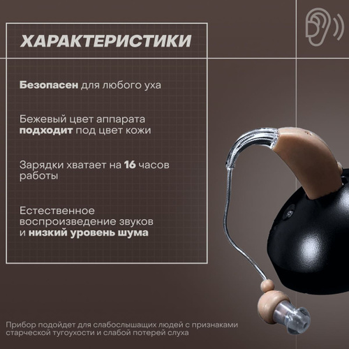 Отзывы на Усилитель слуха заушный на аккумуляторе DrClinic SA-977 ...