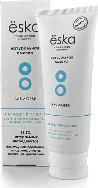 Eska (Еска) Лубрикант с экстрактами ромашки и льна на водной основе 75 ...