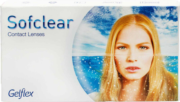Sofclear Контактные линзы plus 3 линзы, 3 шт., -2.25 / 8.6/ 1 месяц ...