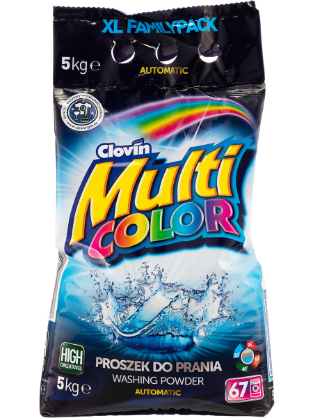 Бесфосфатный стиральный порошок универсал 5 кг Clovin Multicolor - 67 ...