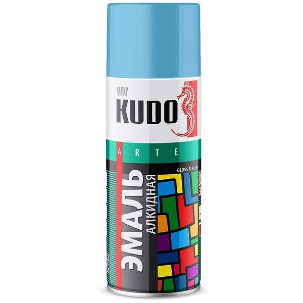 Аэрозольная краска KUDO «3P» TECHNOLOGY Гладкая, Алкидная, Глянцевое ...