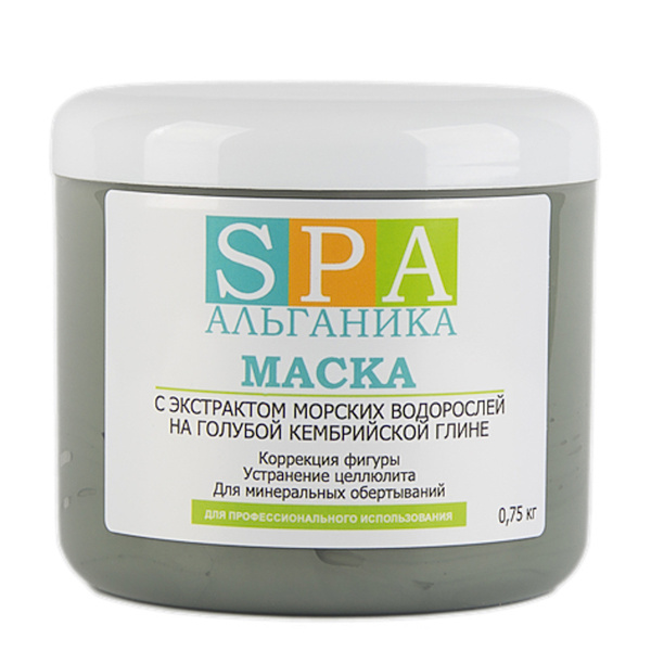 Альганика Антицеллюлитная маска с экстрактом водорослей и голубой ...