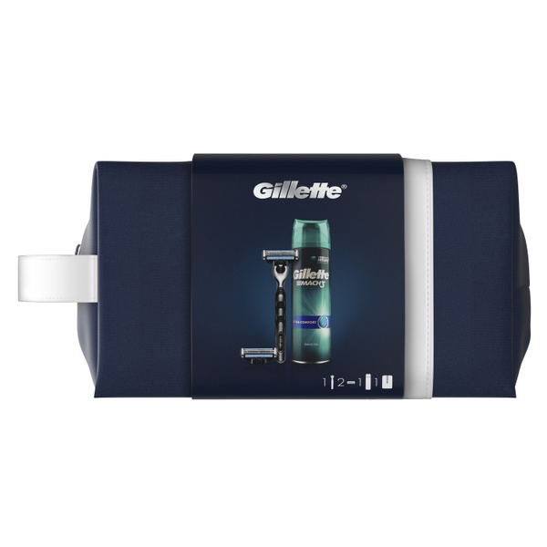 Подарочный набор для мужчин Gillette мужская бритва Mach3 + сменные ...